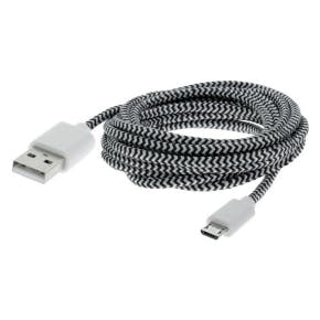 Ql Cable Data Usb/micro Noir/blanc 