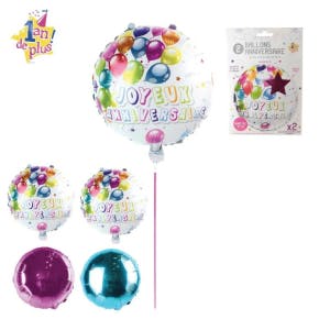 Gelukkige Verjaardag Ballon 45 Cm X2