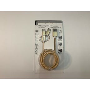 Ql Cable Usb-c/micro/iph 8p Or