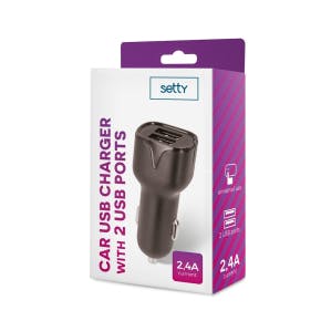 Chargeur Allume-cigare 2xusb 