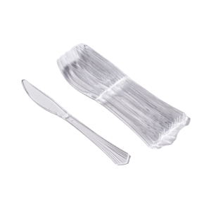 Couteaux En Plastique Transparent (12 Pces)