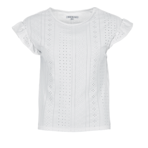 ôdrey T-shirt Brodé Blanc Femme