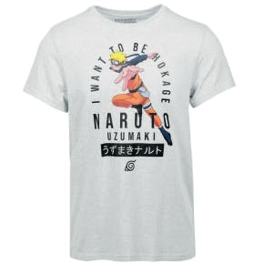 T-shirt Homme Naruto Gris Chiné Clair