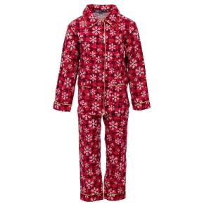 Pyjama De Noël Fille flanelle Rouge