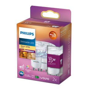 Philips Led Dimmable 35w Gu10 X2