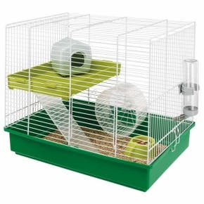 Ferplast Cage Hamster Duo - 46x29x37,5 Cm - Blanc - Pour Hamster