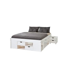 Opbergbed Till 180x200cm Wit
