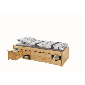 Claas Multi Opbergbed 90x200cm Naturel Hout