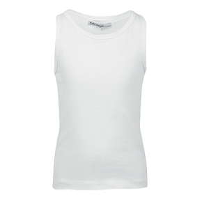 T-shirt Fille Sans Manches Blanc
