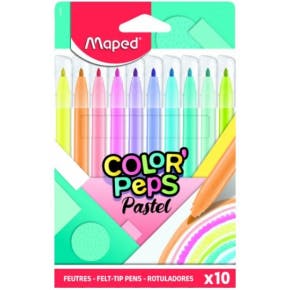 Set Van 10 Color Peps Pastel Markers - Maped