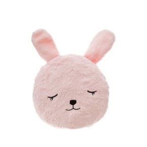 Coussin Rond Lapin Rose