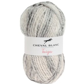 Cheval Blanc Pelote De Laine Taïga Gris/ecru 401