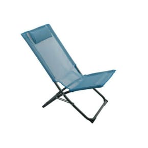 Relaxfauteuil Blauw Staal