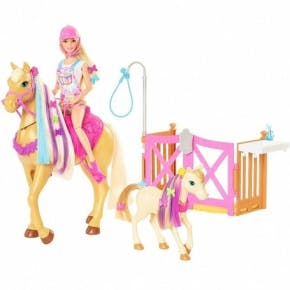 Barbie Bruidegom 'n Zorgpop, Paarden En Speelset