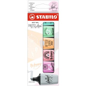 Stabilo Boss Mini Pastel Love - 6 Stuks