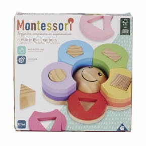 Montessori - Fleur D'eveil En Bois