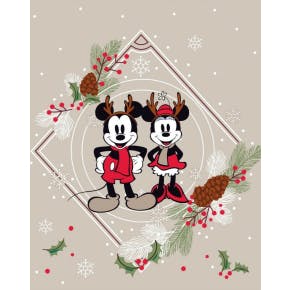 Mickey Mouse Plaid Flanel Kerstmis 120 X 150 Cm