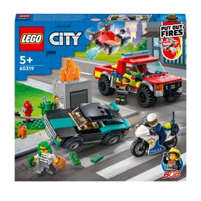 Lego City Le Sauvetage Des Pompiers Et La Course-poursuite De La Police - 60319