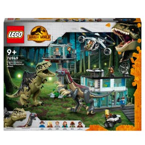 Lego Jurassic World l'attaque Du Giganotosaurus Et Du Therizinosaurus - 76949