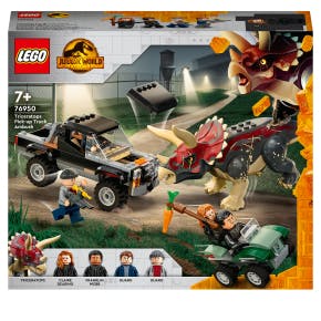 Lego Jurassic World l’embuscade Du Tricératops En Pick-up - 76950
