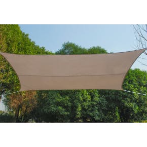Voile D'ombrage Polyester 3.6x3.6m Taupe