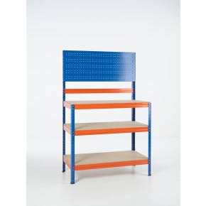 Werkbank Boutloos 150x100x50 Oranje/blauw