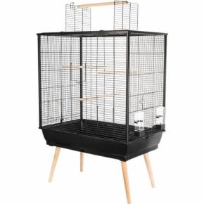 Cage Surélevée Pour Oiseaux Néo Jili 112cm Noir