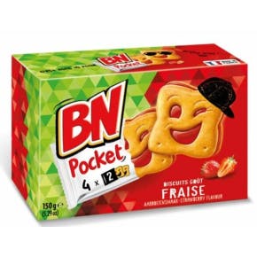 Bn Biscuits Pocket Goût Fraise