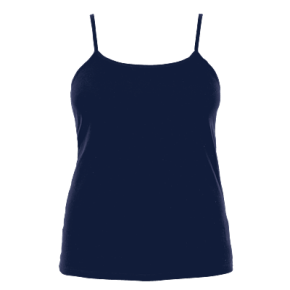 T-shirt Fines Bretelles Marine Grande Taille Femme