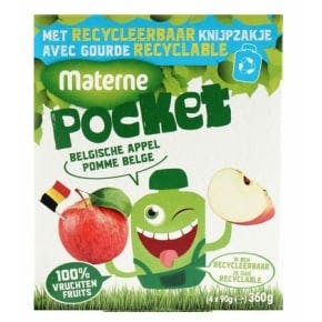 Materne Pocket Pomme Belge 4x90gr