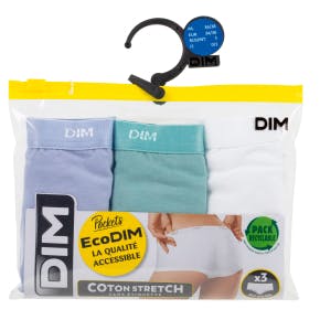 Dim Pockets Pack 3 Boxershorts Wit/groen/lila