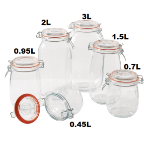 Opslag-/sterilisatiepot Glas