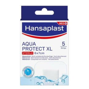 Hansaplast Aqua Protège Antibactérien Xl 6x7cm -  5 Pièces