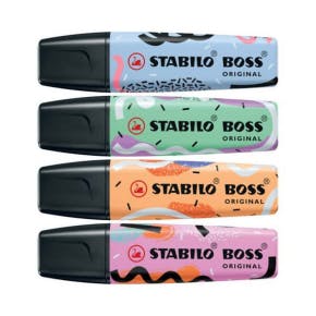 Stabilo Boss Original Fluostiften Ju Schnee Pastel - 4 Stuks