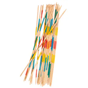 Mikado Géant 70 Cm En Bois – Le Jeu D'adresse XXL Pour Des Fous Rires En Famille !
