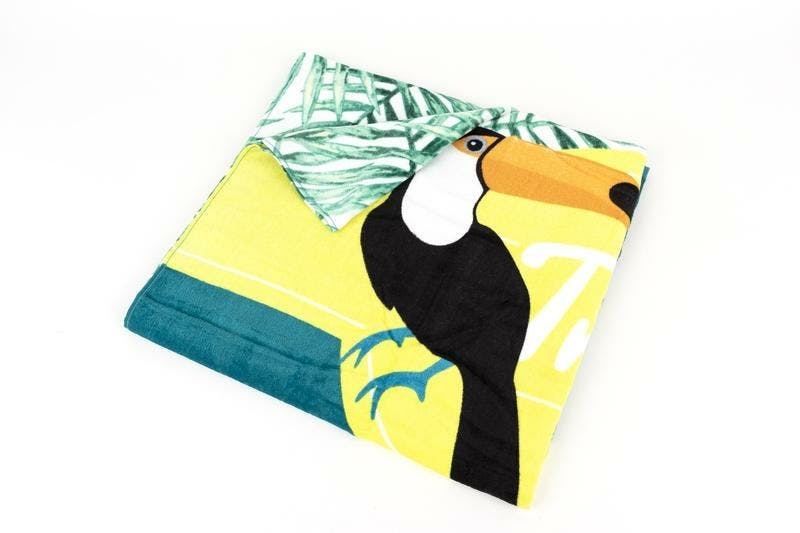 Drap De Plage 100x180 TROPICAL Rose | , Linge De Maison Et