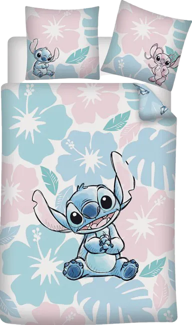 Parure de lit Lilo et Stitch en costume Hawaiien - Ma Parure