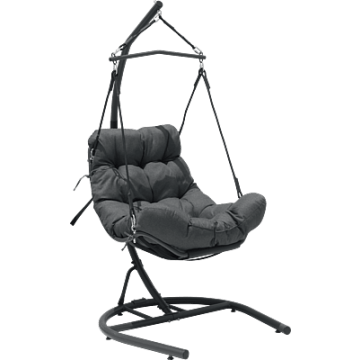 Chaise Suspendue + Coussin Anthracite 