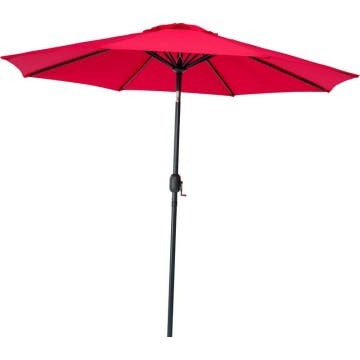 Parasol Rond Inclinable Java Rouge 250xh.245cm 