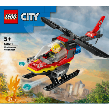 Lego City L’hélicoptère De Secours Des Pompiers (60411)