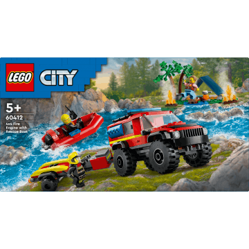 Lego City 4x4 Brandweerauto Met Reddingsboot (60412)