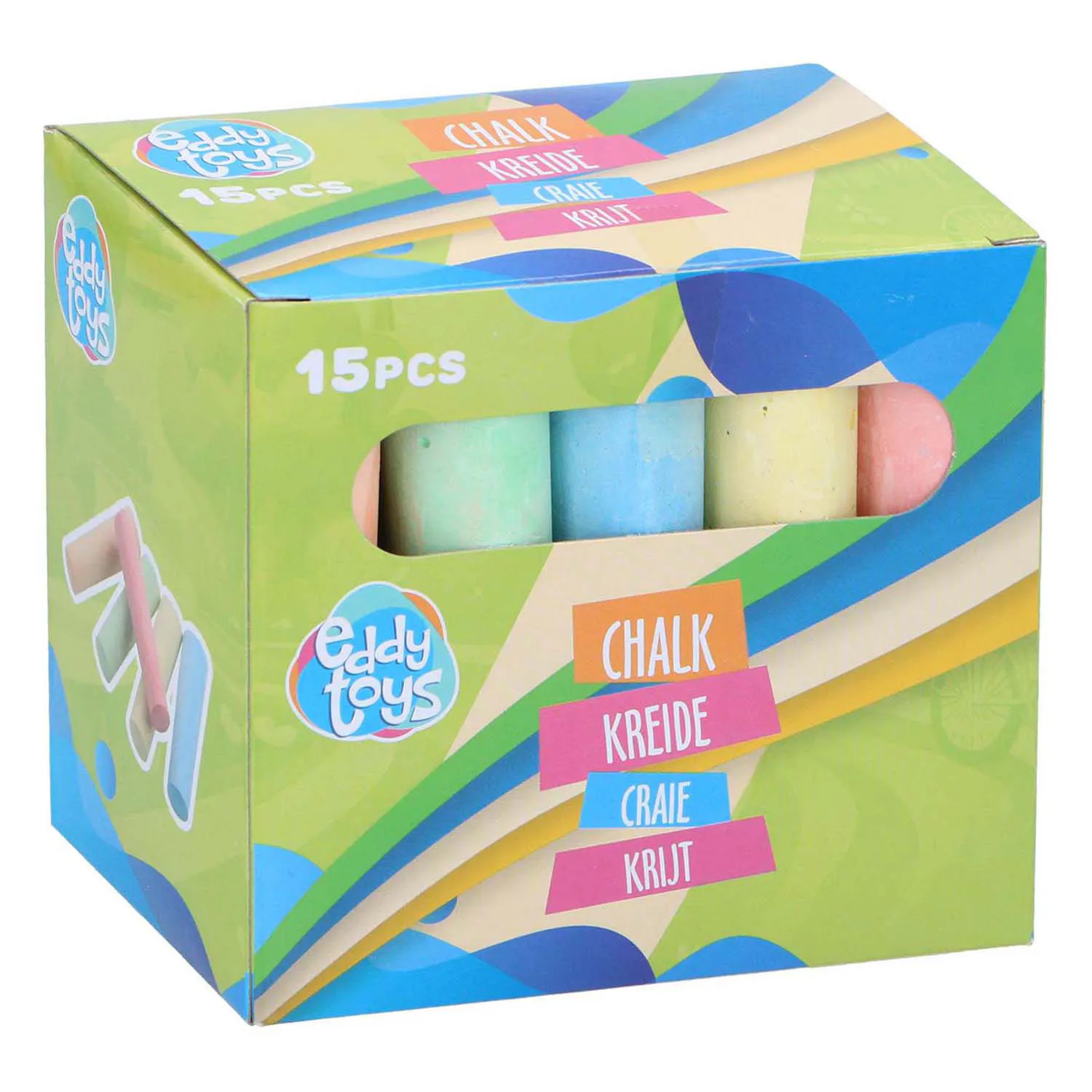 Seau de 20 craies de trottoir - Assortiment WONDAY