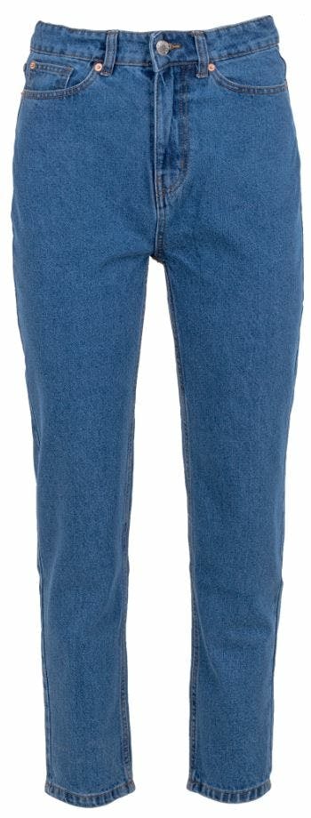 Jeans Mom Taille Haute Bleu Femme
