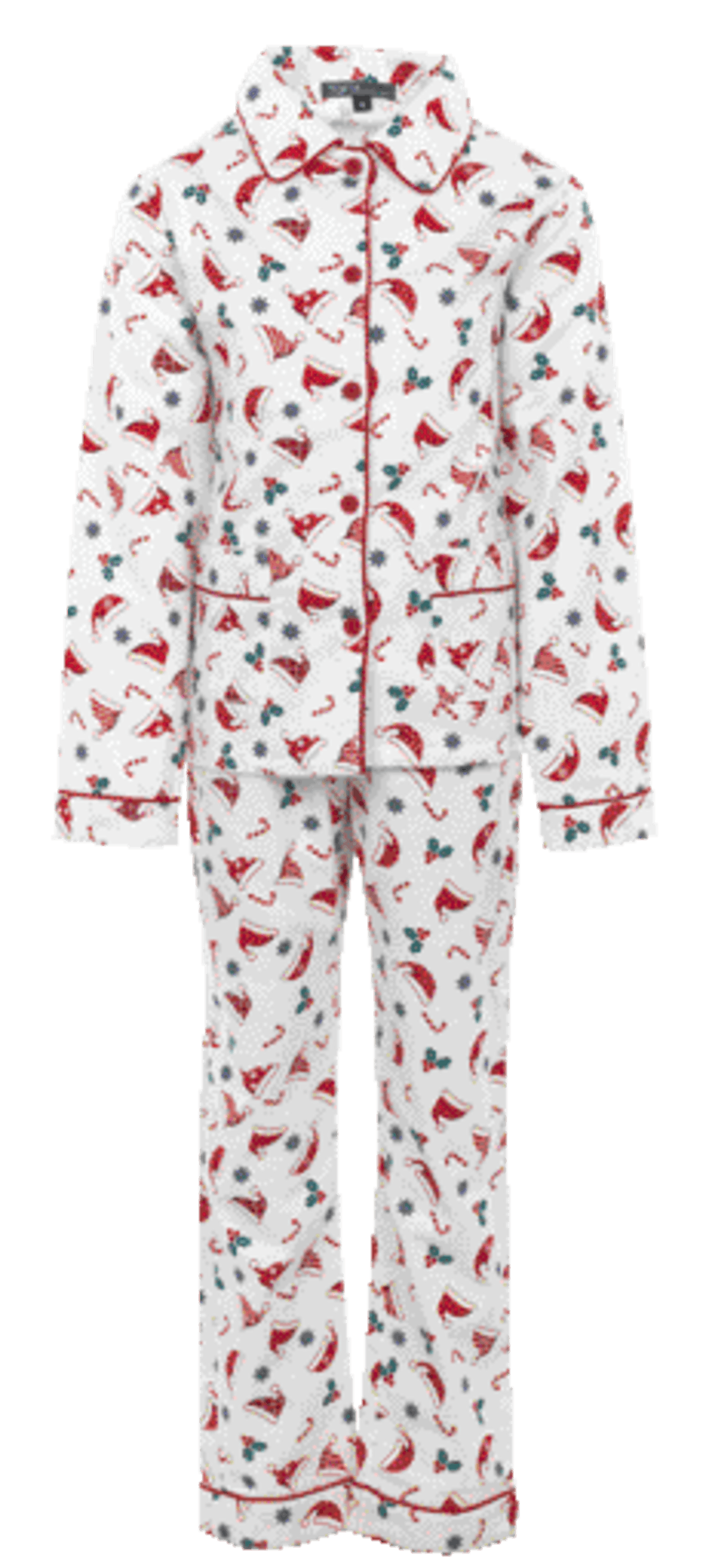 Pyjama De Noël Fille flanelle Blanc