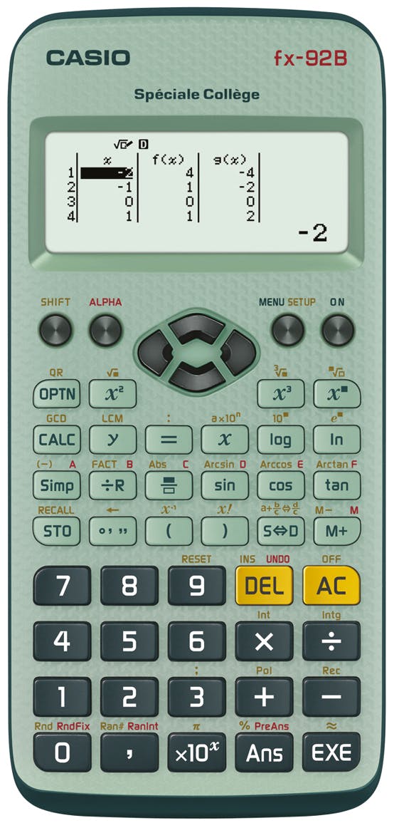 Calculatrice Casio FX 92B Special Collège