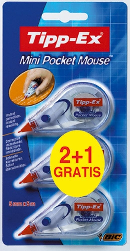 2+1 Tipp-ex Mini Pocket Mouse
