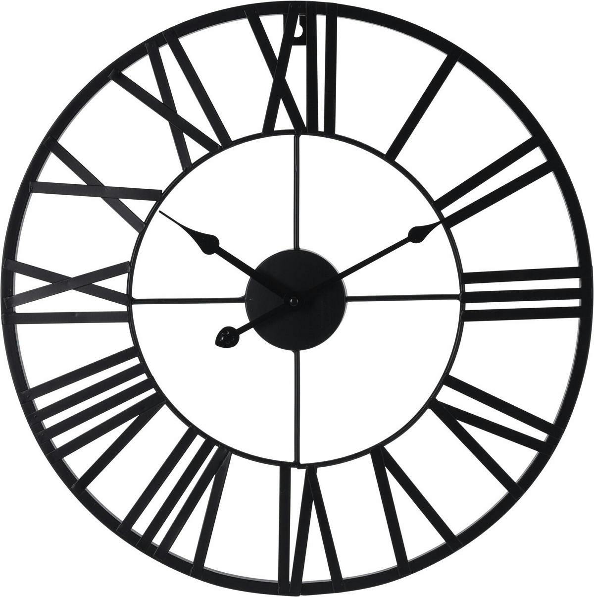 Horloge Métal Noire 47cm