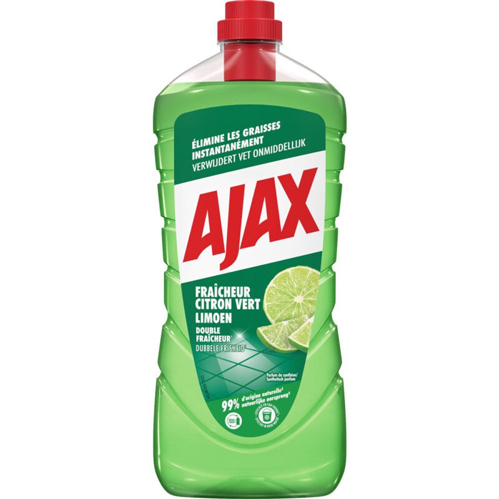 Ajax Nettoyant Sols Fraicheur Citron Vert 1,25l