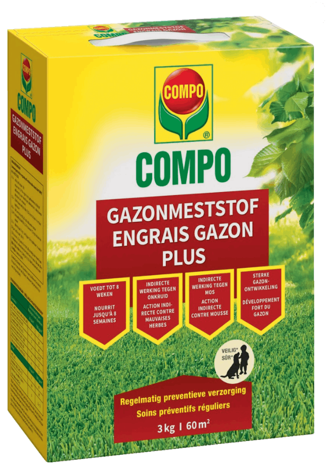 Compo Engrais Gazon Plus 3kg