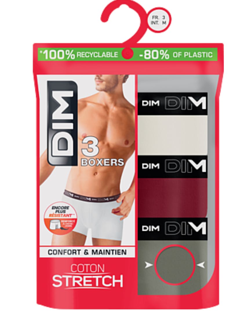 Dim Pack 3 Boxers Coton Stretch
